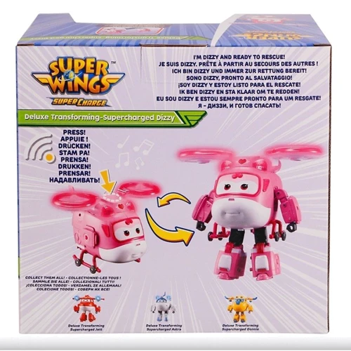 Игрушка-трансформер Super Wings Supercharge Lights & Sounds Dizzy Диззи ( свет, звук) (EU740434): Возраст От 3 лет