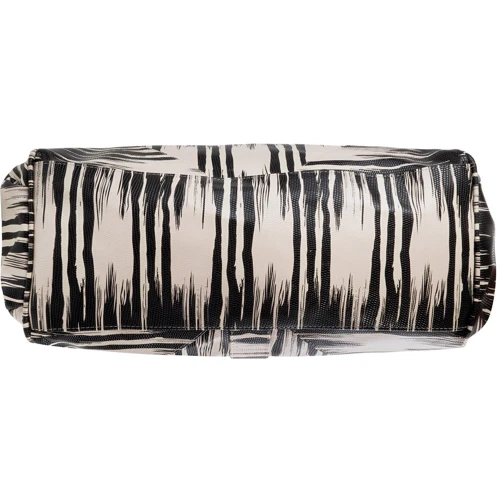 Женская сумка саквояж Laskara черно-белая (LK-10250-zebra): Тип Сумки