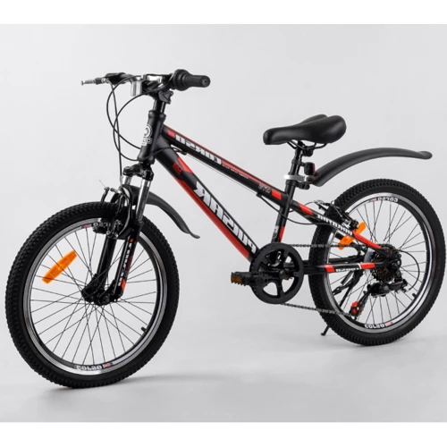 Велосипед Corso Pulsar 36287 (чорно-червоний): Діаметр коліс, дюймів 20