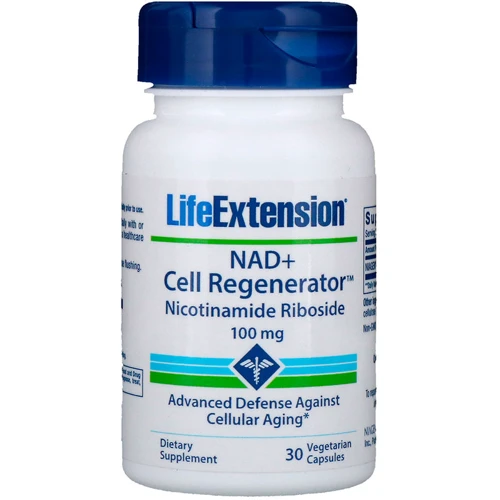 Life Extension, NAD Cell Regenerator Nicotinamide Riboside, 100 mg, 30 Veggie Capsules (LEX-19043)