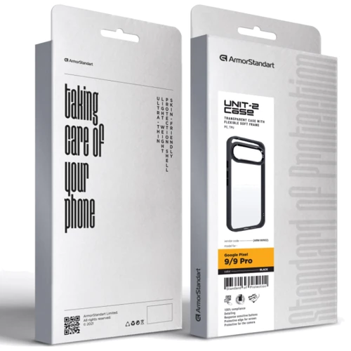 Чехол для телефонов ArmorStandart UNIT2 Case Black for Google Pixel 9 / 9 Pro (ARM80902): Цвет черный