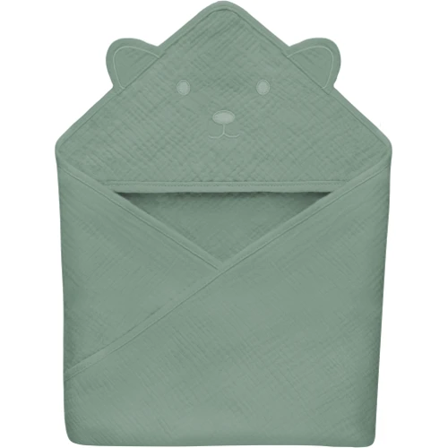 Рушник з капюшоном Lionelo Muslin Hooded Towel Green Forest (LO-MUSLIN HOODED TOWEL GREEN FOREST): undefined undefined