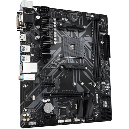 GIGABYTE B450M S2H V2: Роз'єми на платі SATA 3.0, PCI Express x1
