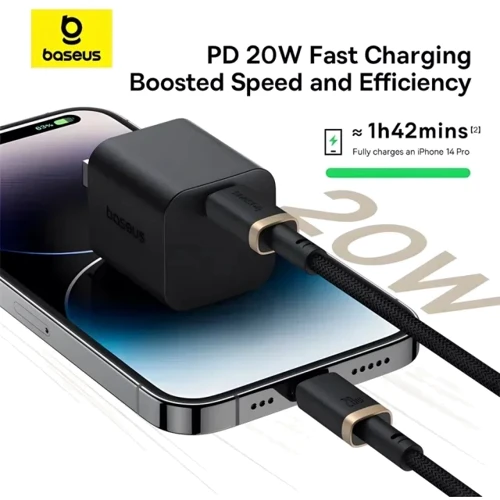 Кабель Baseus Cable USB-C to Lightning Dura Series 20W 2m Black/Gold (P10377800U01-02) фото 3