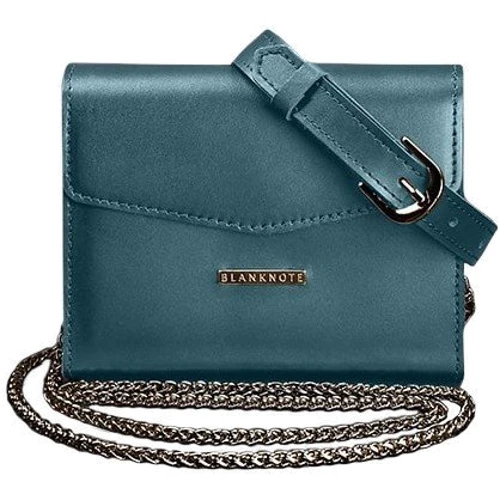 Жіноча сумка-трансформер Mini BlankNote зелена (BN-BAG-38-2-malachite): Фактура матова, Гладка