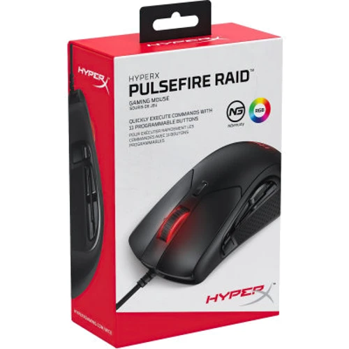 Мышь HyperX Pulsefire Raid USB Black (4P5Q3AA): Эргономика для правой руки