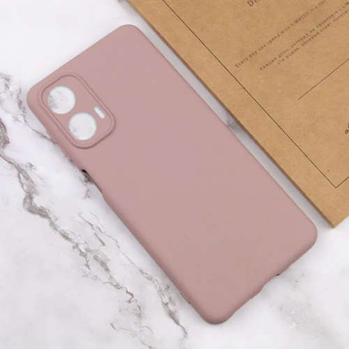 Чохол для телефона Lakshmi Case Silicone Cover Full Camera Pink Sand для Motorola Moto G24: Матеріал силикон