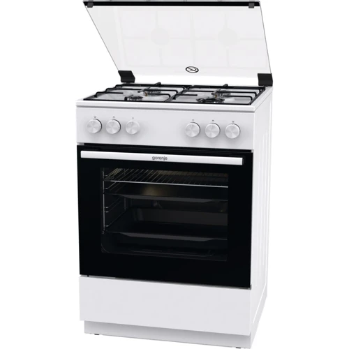 Газовая плита Gorenje GG6A10WJ: Электроподжиг конфорок есть