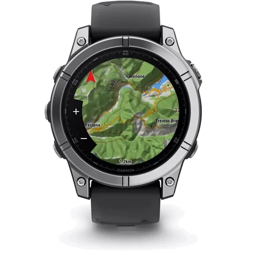 Смарт-часы Garmin Fenix E 47mm Stainless Steel with Black Silicone Band (010-03025-00): Материал корпуса нержавеющая сталь