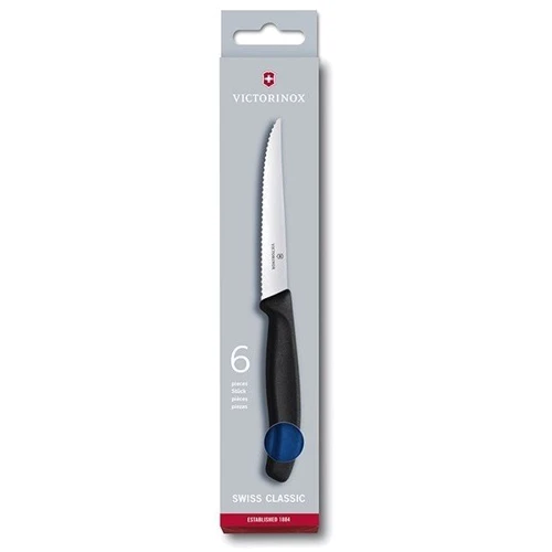 Нож для стейка Victorinox SwissClassic Steak 11см синий (6.7232.20): Лезвие нержавеющая сталь