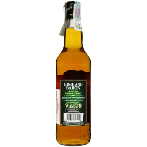 Виски Highland Baron Blended Scotch 40% 0.7 л (FSH_5016840017219): Объем, л 0.7