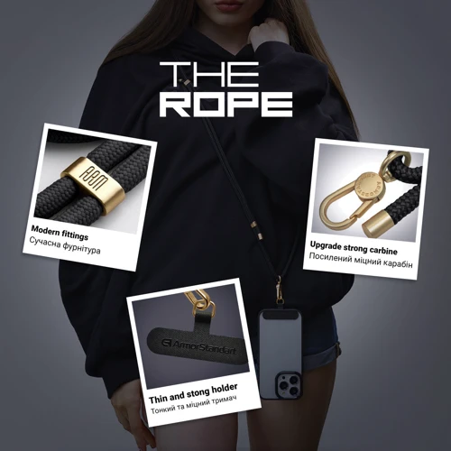 Ремешок для смартфона ArmorStandart Rope Gold Onyx with Dark holder (ARM67196) фото 4