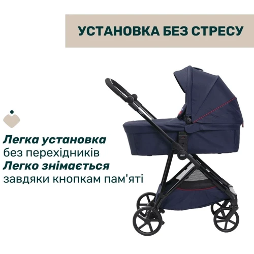 Універсальна коляска Chicco Seety 2 в 1 синій (8709779.01): Стать дитини Для мальчиков