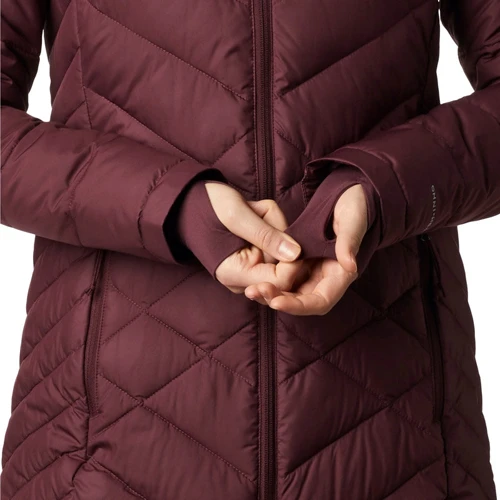 Куртка Columbia Heavenly™ Long Hooded Jacket 1738161-671 44 зимова бордова з капюшоном: Довжина рукава Длинный