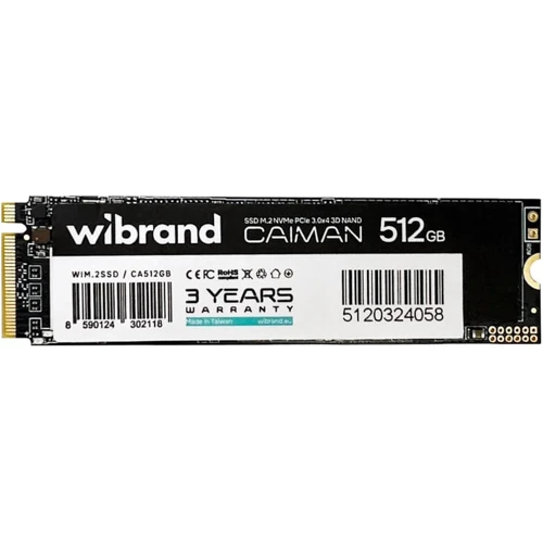 Wibrand Caiman 512GB M.2 NVMe (WIM.2SSD/CA512GB)