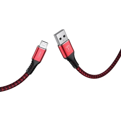 Кабель T-PHOX USB Cable to microUSB Jagger 1m Red (T-M814 red): Довжина 1 м