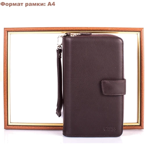 Мужская сумка борсетка Grass коричневая (SHI858-14): Стиль Повседневный (Casual)