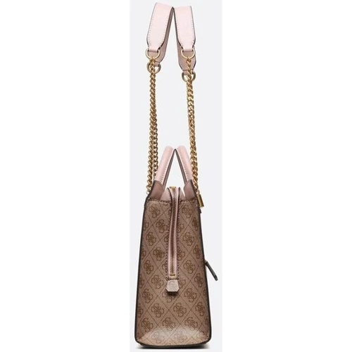 Жіноча сумка тоут GUESS NELL LOGO GIRLFRIEND SATCHEL світло-коричнева (HWSB8735070-LLR): Тип Сумки