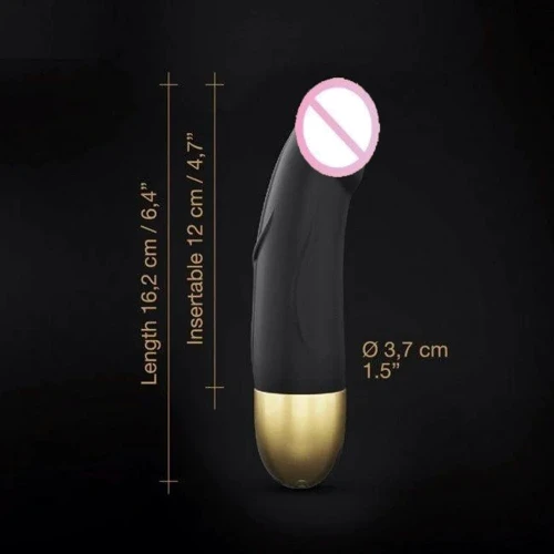 Вибратор Dorcel Real Vibration S Gold 2.0, перезаряжаемый