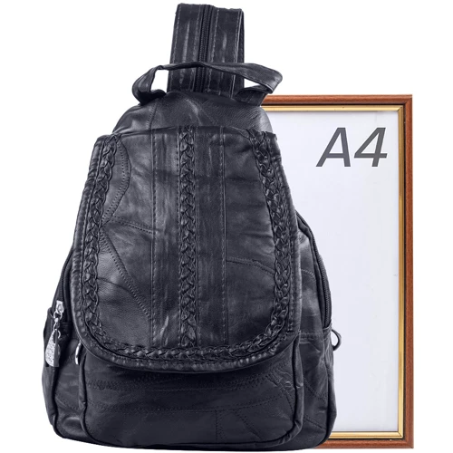 Женский рюкзак Valiria Fashion синий (DETAY3-6): Материал Натуральная кожа