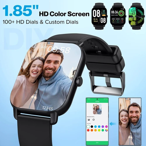 Смарт-часы Dotn Smart Watch P66 Black: Дисплей 1.85" TFT