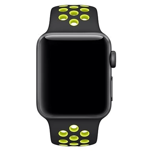 Аксесуар для Watch Apple Sport Band Nike Black/Volt (MQ2H2) for Apple Watch 38/40mm: Сумісність Apple Watch 38mm, Apple Watch 40mm