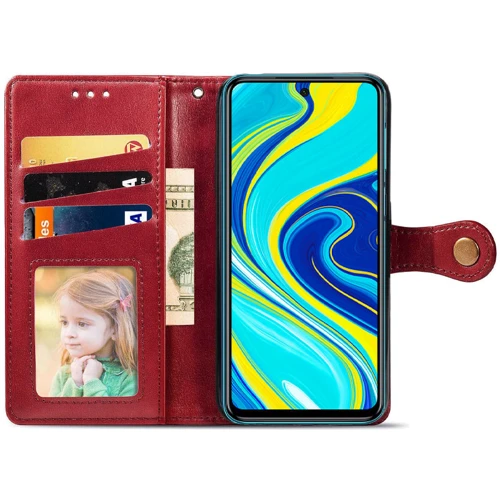 Чохол для телефона Mobile Case Getman Gallant Red for Xiaomi Redmi Note 9S/Note 9 Pro/Note 9 Pro Max: Матеріал Искусcтвенная шкіра