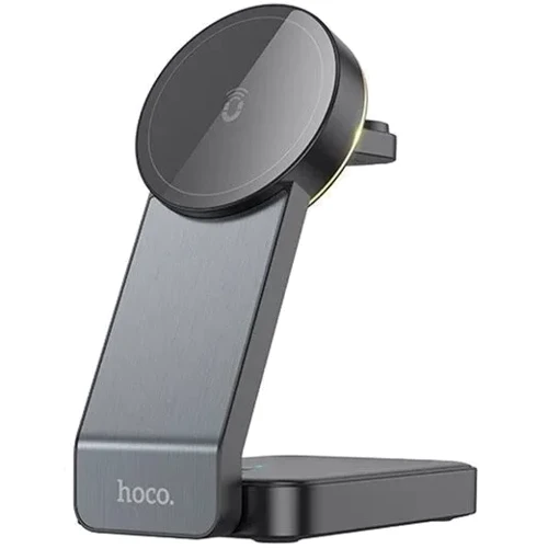 Зарядное устройство Hoco Wireless Charger CQ3 Noble Folding 3in1 Magnetic Black