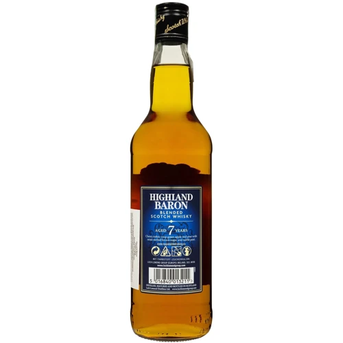Виски Highland Baron Blended Scotch 7 YO 40% 0.7 л (FSH_5016840013211): Объем, л 0.7