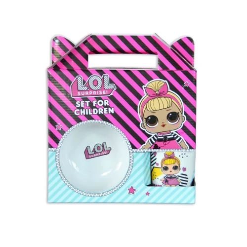 Набор детской посуды Галерея стекла и фарфора "L.O.L.Surprise! Totally awesome" 3 пр. (76001100)