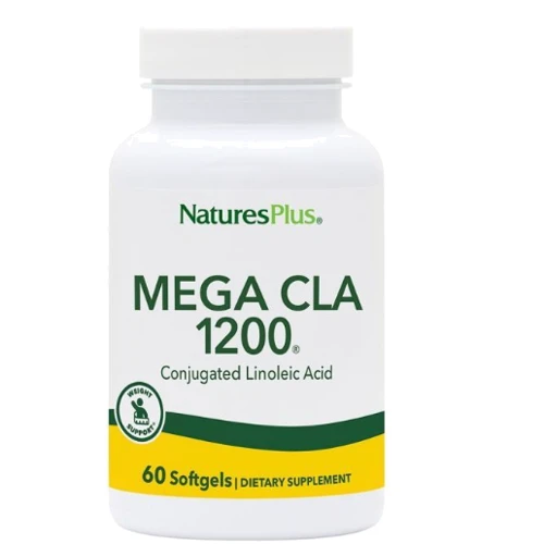 Natures Plus Mega CLA Кон'югована лінолева кислота 1200 мг 60 капсул