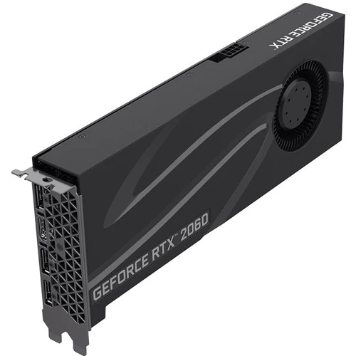 Видеокарта PNY GeForce RTX 2060 Blower Design 6GB (VCG20606BLMPB): Разрядность шины памяти, бит 192
