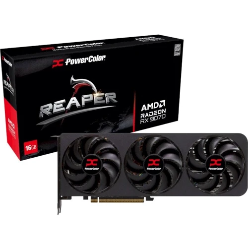 Відеокарта PowerColor AMD Radeon RX 9070 16GB GDDR6 (RX9070 16G-A): Обсяг пам'яті, Гб 16