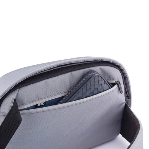 Мужская сумка-слинг антивор XD Design Bobby Sling серая (P705.782): Материал Полиэстер