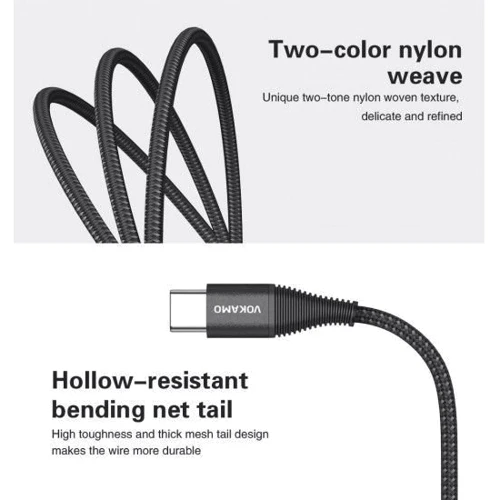 Кабель Vokamo Luxlink Cable USB-C to Lightning 1.2m Red (VKM20055): Довжина 1.2 м