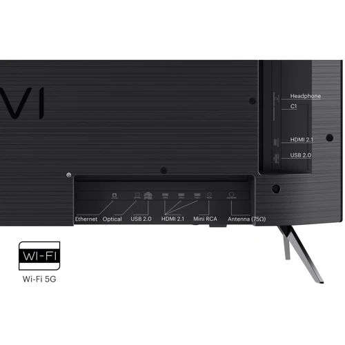 Телевізор Kivi 43U760QB: Тюнер DVB-T, DVB-T2, DVB-C + аналоговый