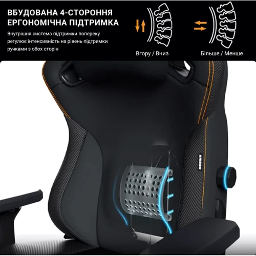 Кресло игровое Anda Seat Kaiser 4 Dark gray Fabric Size L фото 9