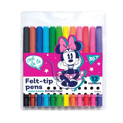 Фломастери YES Minnie Mouse 12 кольорів (650475)