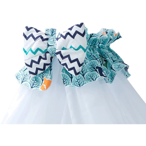 Комплект постельного белья Babyroom PK-08 (зигзаг) бирюзовый (681016)