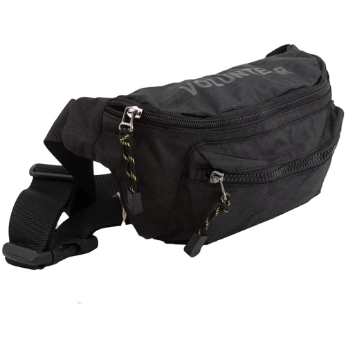 Чоловіча поясна сумка Volunteer чорна (GB1780-07-black): Тип ручки Без ручки, Поясной ремень
