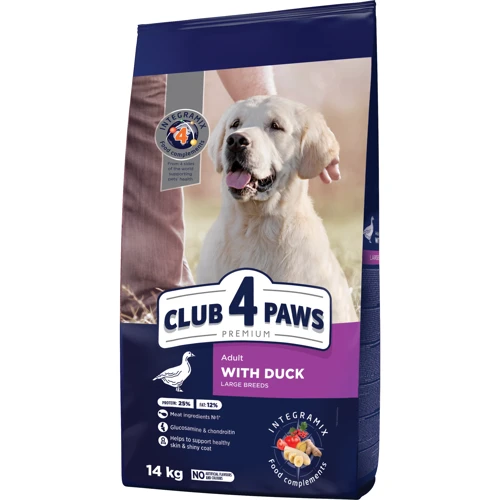 Сухой корм Club 4 Paws Premium Adult Large Breeds для собак крупных пород с уткой 14 кг (4820215368957)