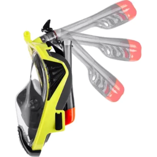 Маска для дайвинга Полнолицевая маска Aqua Speed DRIFT 9942 черный, желтый Уни L/XL (249-38)