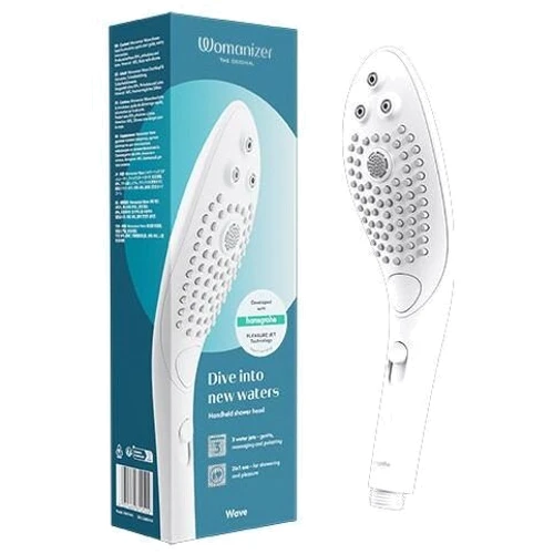 Насадка-стимулятор для душу 2в1 Womanizer Wave White