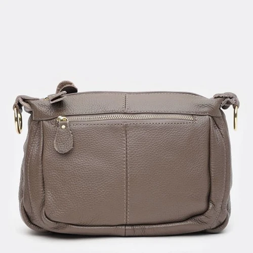 Женская сумка через плечо Borsa Leather серая (K1bb301gr-grey): Пол Женский