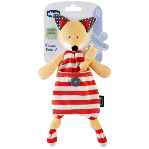 Іграшка з кліпсою для пустушки Chicco Лиса Fox (08013.10)