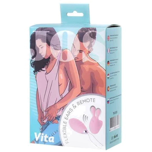Набор JOS Vita: виброяйцо + вибронасадка на палец Light Pink