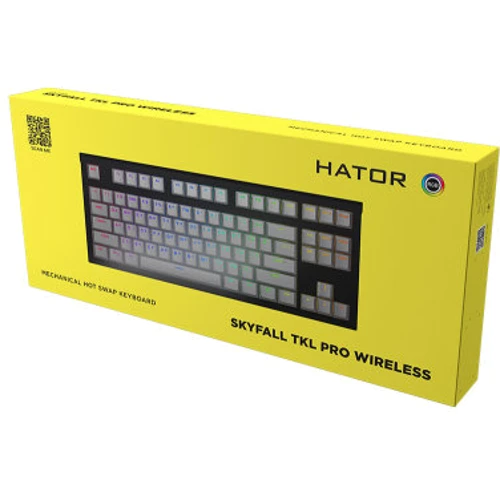 Клавиатура HATOR Skyfall TKL PRO Wireless Lilac (HTK-669): Дополнительно подсветка клавиш