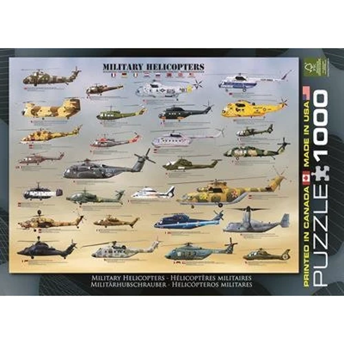 Пазл EuroGraphics "Военные вертолеты", 1000 элементов (6000-0088): Производитель EuroGraphics