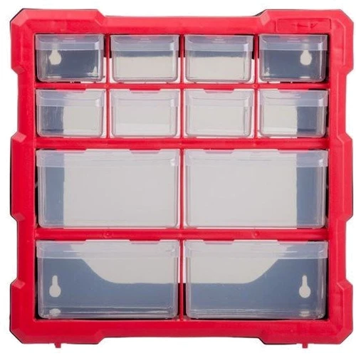 Intertool BX-4024 Органайзер 10.5" 265x260x160мм, 12 ячеек.: Материал ручки пластик