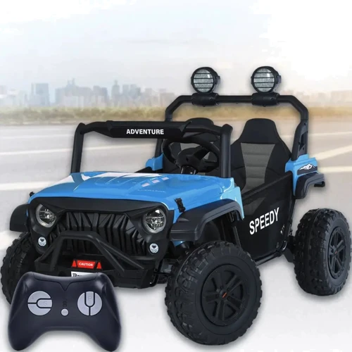 Дитячий електромобіль Bambi Джип синій (M 6206EBLR-4(24V))